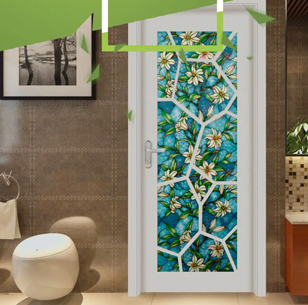 92cm x 10m Magnolia Window Film Privacy Film Decorative Textured Effect