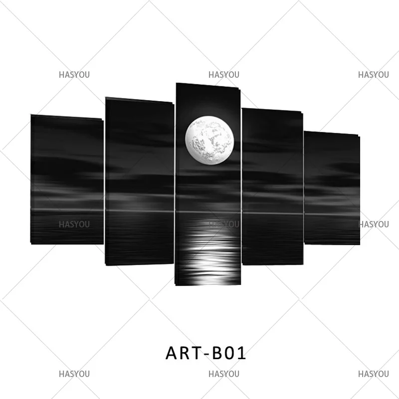 Black-and-White-Moon-Picture-Canvas-Wall-Art-Hand-Painted-Modern-Abstract-Oil-Painting-from-JYJ (1)