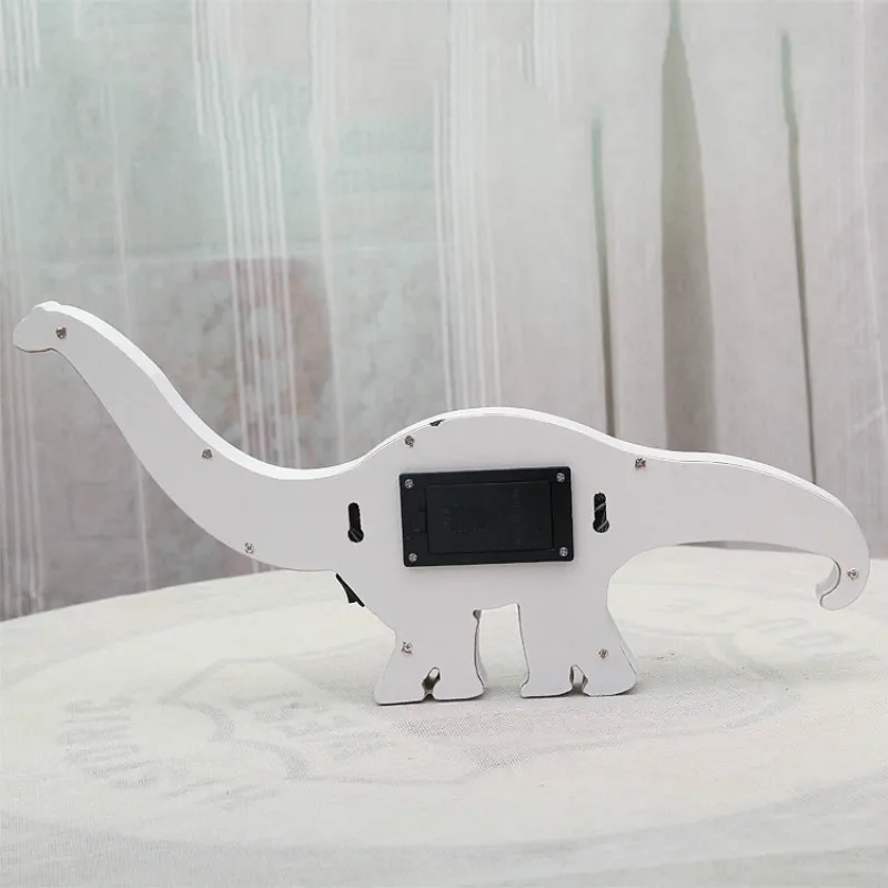 Динозавр ночник 3D лампа дерево LED Энергосберегающая Настольная для спальни