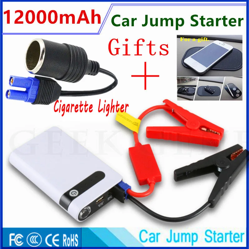 Mini Car Jump Starter 12V Car Charger for Car Battery 12000mAh Emergency Starting Device Power Bank Booster Buster Diesel Petrol