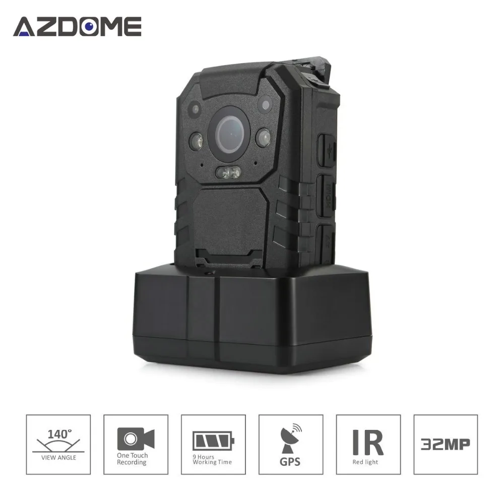 

Ambarella A7LA50 Police Hands Free Body Worn Camera Full HD 2304*1296P 30fps IR Night Vision 2 inch LCD 32GB Built-in GPS BC01