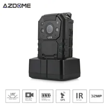 Ambarella A7LA50 Police Hands Free Body Worn Camera Full HD 2304*1296P 30fps IR Night Vision 2 inch LCD 32GB Built-in GPS BC01