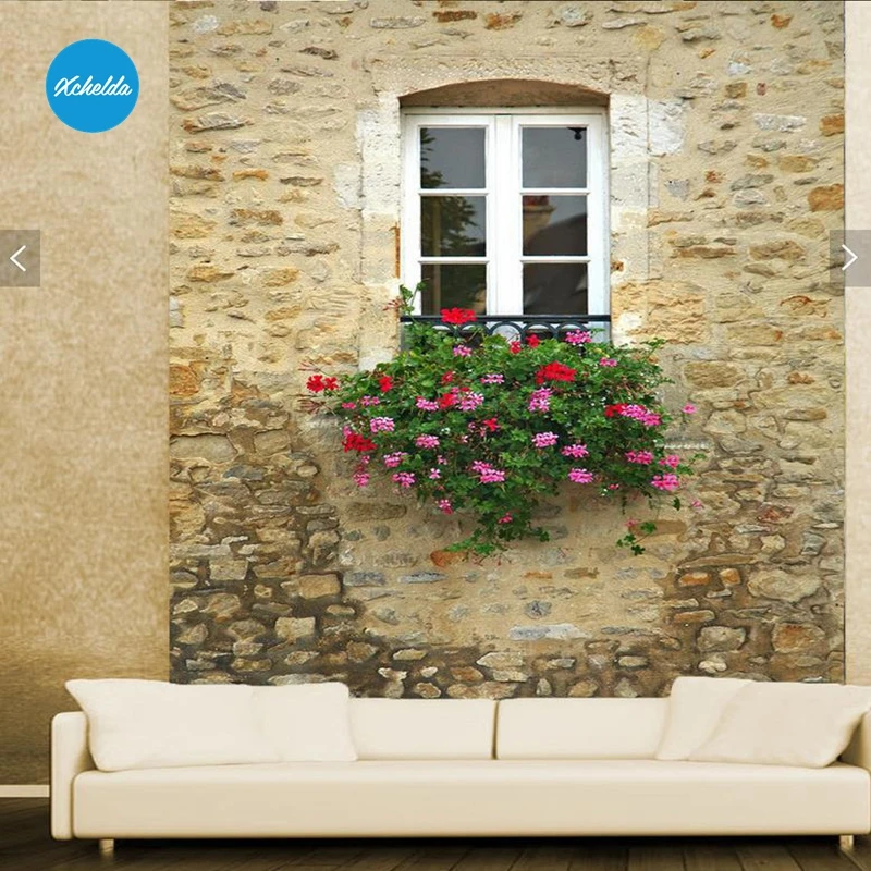 XCHELDA Custom 3D Wallpaper Design Mediterranean Windows Photo Kitchen Bedroom Living Room Wall Murals Papel De Parede XCHELDA Custom 3D Wallpaper Design Mediterranean Windows Photo Kitchen Bedroom Living Room Wall Murals Papel De Parede