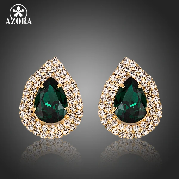 Divine Emerald Green Earrings – KaurzCrown.com