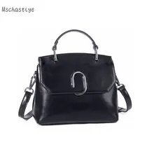 Сумка из натуральной кожи Mschastiye Женские Сумки Повседневное Tote Высокое качество Большой Ёмкость женская мода