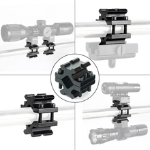 Lambul Регулируемый универсальный рельсовый 20 мм Пикатинни/Вивер баррель крепление рельсовый адаптер для прицела лазерный конвертер фонарика