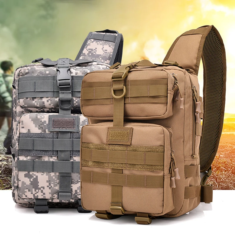 Outdoor Tactical Bag Oxford Military Shoulder Backpack Camping Hiking assault Bags Camouflage Hunting Backpack Utility Below 20L