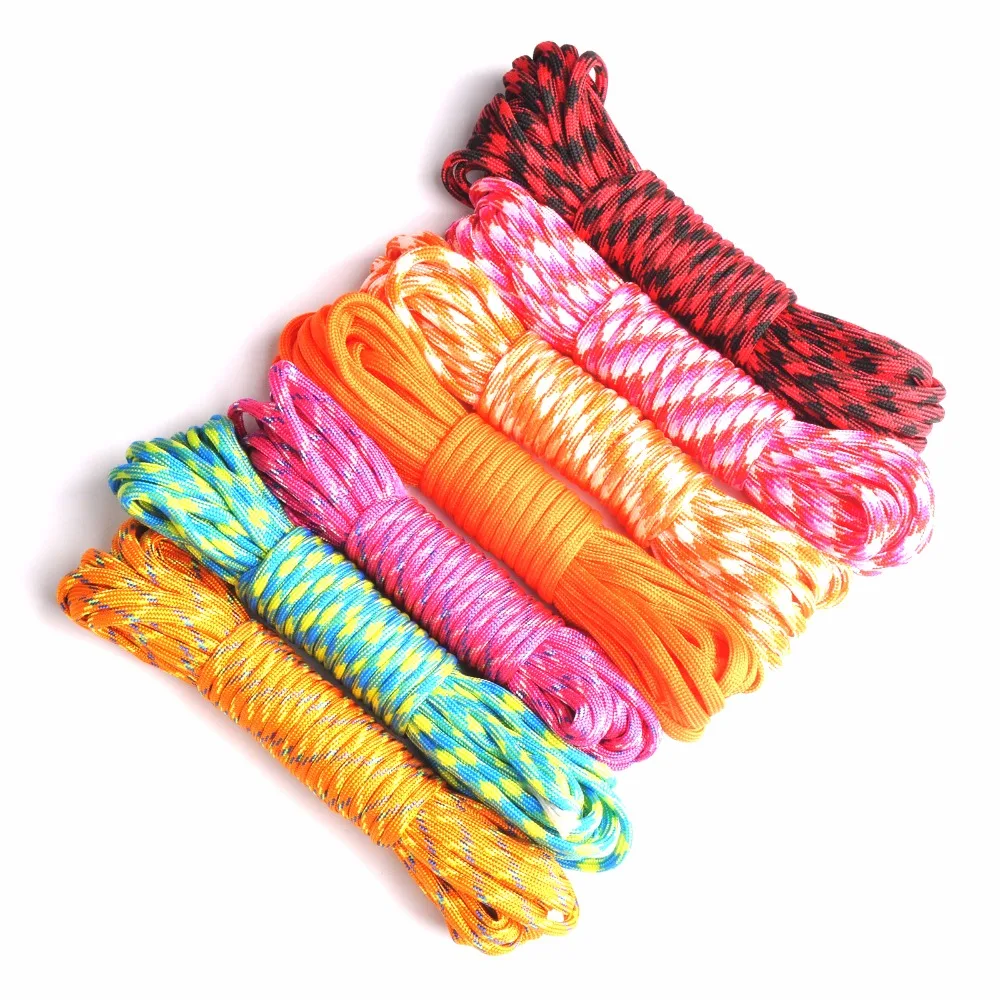 في الهواء الطلق تسلق Paracord في 550 المظلة الحبل الحبل حبل مل المواصفات النوع الثالث 7 ستراند 100FT تسلق التخييم بقاء المعدات في الهواء الطلق تسلق Paracord في 550 المظلة الحبل الحبل حبل مل المواصفات النوع الثالث 7 ستراند 100FT تسلق التخييم بقاء المعدات