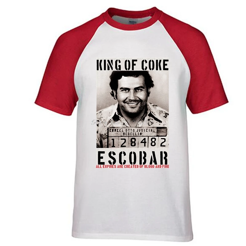 Наркос гангстер, Пабло футболка Escobar weed, мафия, scareface Capon Мужская футболка с рукавом реглан с принтом хлопковые футболки - Цвет: 10
