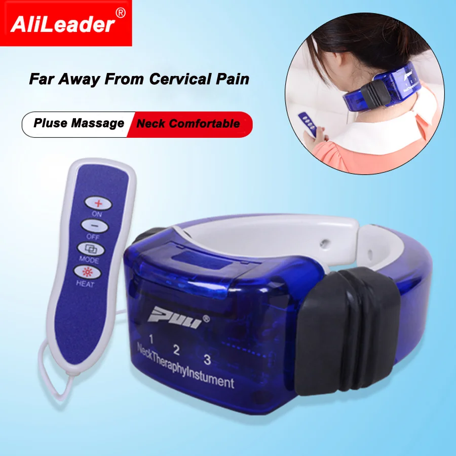 Cervical Vertebrae Neck Pain Relief Machine Electric Pulse Back Massager Remote Control Treatment Instrument Therapy |