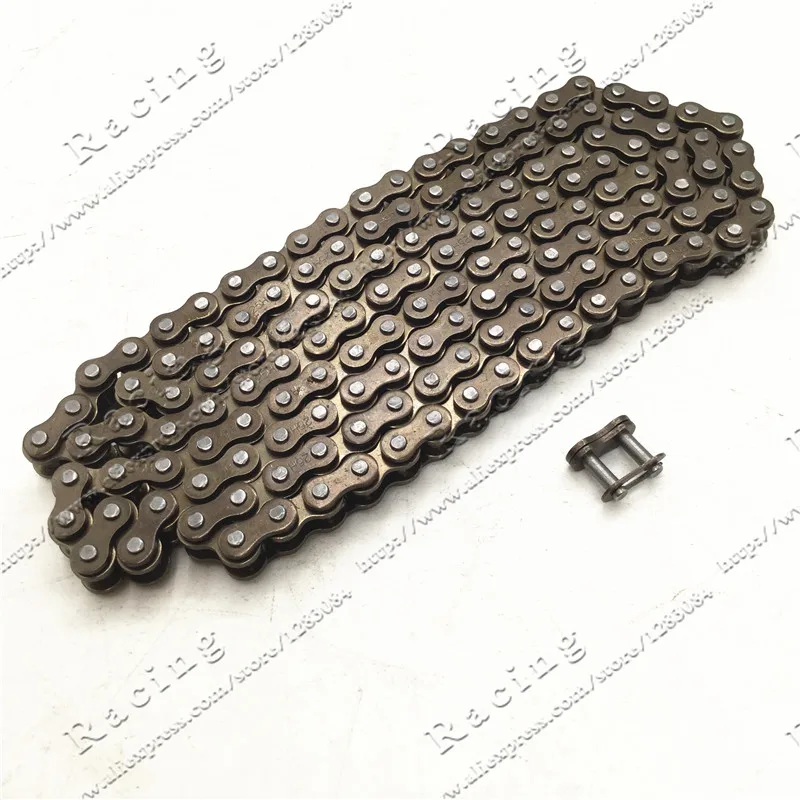 25H chain with Spare Master Link 47cc 49cc 2 Stroke Engine ATV Quad Go Kart Dirt Pocket Mini Motor Bike Motorcycle  section 144