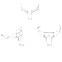 1PC Reusable Semi Permanent Eyebrow Ruler Eye Brow Measure Tool Eyebrow Guide Ruler Microblading Calliper Stencil Makeup Ruler best deal new women magnetic microblading makeup brow measure eyebrow guide ruler permanent tools positioning ruler 1 set