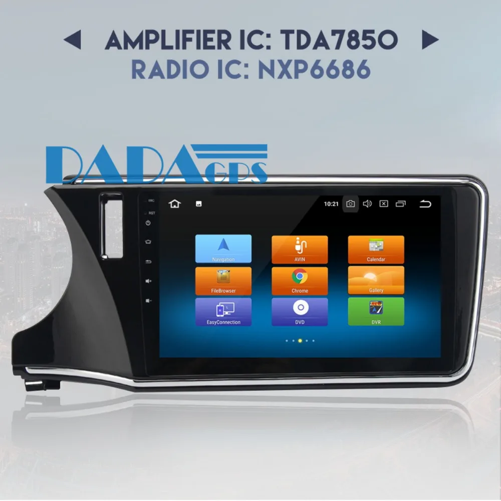 Sale 10.2 Inch Android 8.0 7.1 Car Radio Stereo GPS Navigation for Honda City 2015-2018 Multimedia Headunit Audio no DVD Player Video 2
