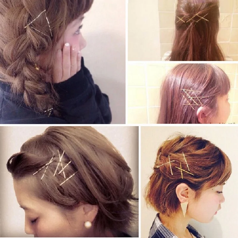 Корейские блестящие стразы заколка для волос с кристаллами геометрические капли имитация жемчуга Аксессуары для волос для девочек Прямая поставка