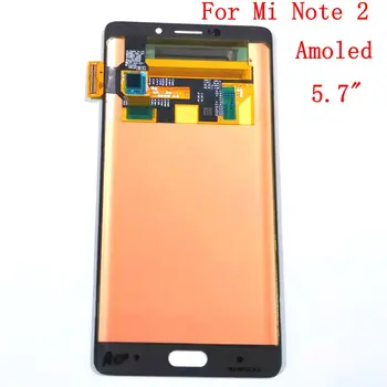 

Amoled For xiaomi Mi Note 2 Note2 Lcd Screen Display with Touch Screen Digitizer Glass Together Repair Broken cellphone lcds