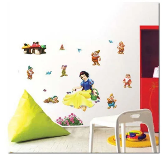 

PRINCESS SNOW WHITE Wall Decor Sticker Decal Kid Mural Paper