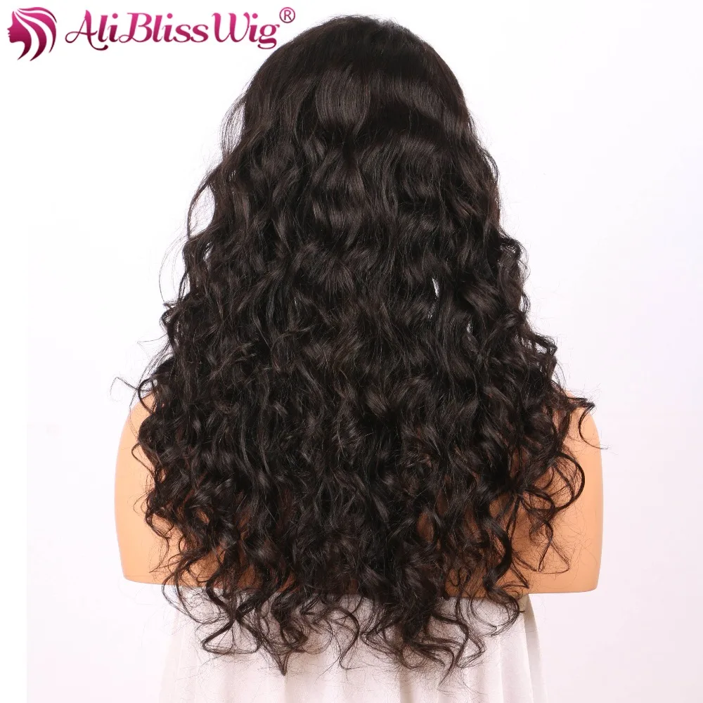 250 плотность CurlyLace передние человеческие волосы парики для женщин бразильские парики Реми высокой плотности предварительно пульсированные бесклеевой AliBlissWig