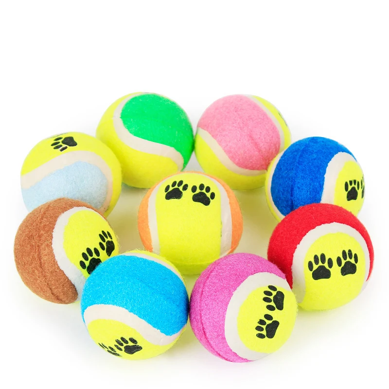 1PCS Tennis Balls Dog Toys Run Fetch Throw Play Pet Supplies Chew Toy