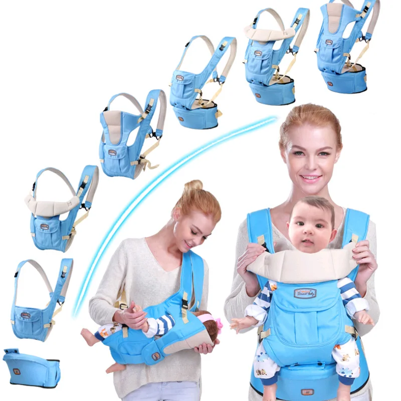 

2019 Adjustable Baby Carrier sling Breathable baby kangaroo hipseat backpacks & carriers Multifunction removeable backpack sling