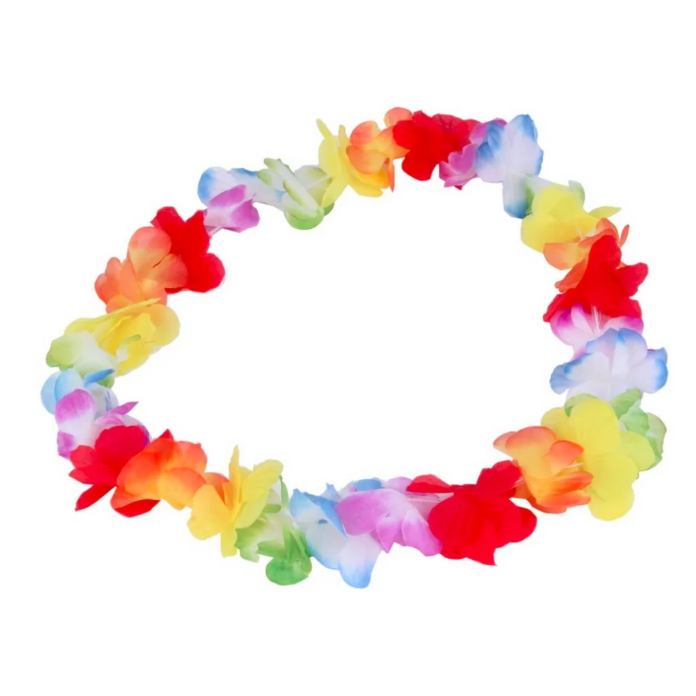

1pc Colorful Flower Garlands Hawaiian/Tropical Party Fancy Dress Necklace 2017 New Arrival Circumference 96cm