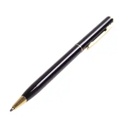 1 шт. основная металлическая шариковая ручка тонкий стержень вращающийся металлический зажим металлическая Изысканная шариковая ручка