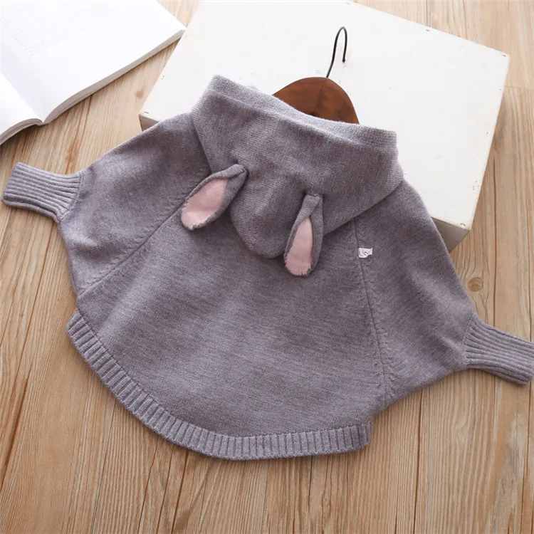  Fanfiluca Girls Sweater Hooded Batwing Sleeve Cardigan Cartoon Cute 2018 Autumn Winter Toddler Girls Cardigan New Year Costume 8