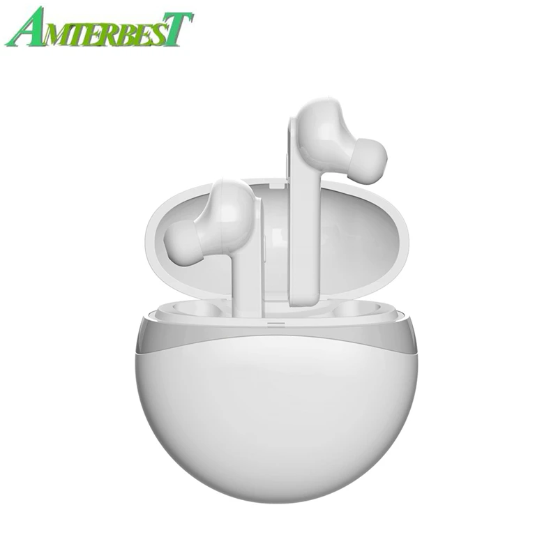 

AMTERBEST TWS Wireless Headsets Stereo 5.0 Min Earbuds Noise Cancelling Auto Pair Earphones Handsfree for IPhone XiaoMi Samsung