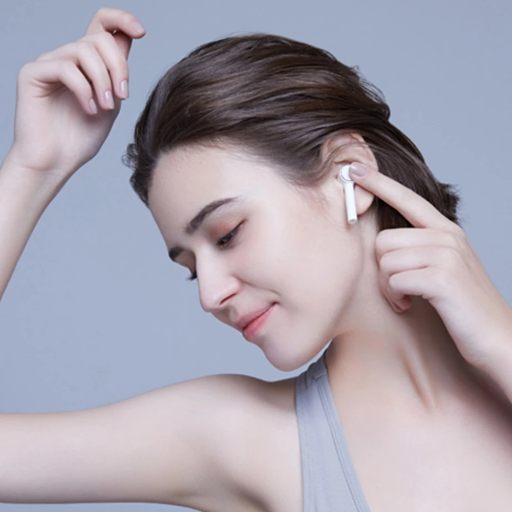 Оригинальные Bluetooth наушники Xiaomi Air беспроводная гарнитура вкладыши с микрофоном