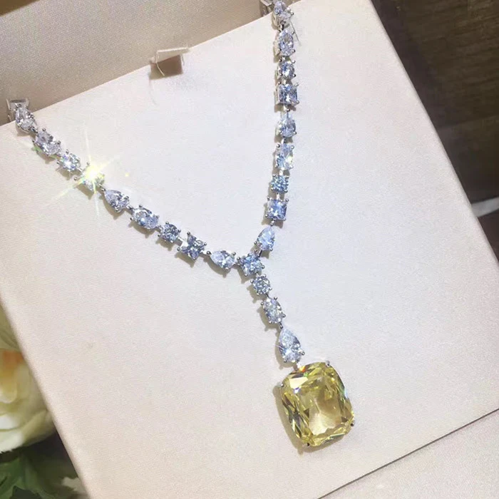 Дизайнерское ожерелье из искусственного циркония 3A|designer necklace|fashion necklacenecklace designer |