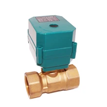 Без ручного переопределения CTF-001 10 нм CR01CR02 CR03 CR04 ADC9-35V женский датчик обнаружения утечки воды моторизованный латунный шаровой клапан