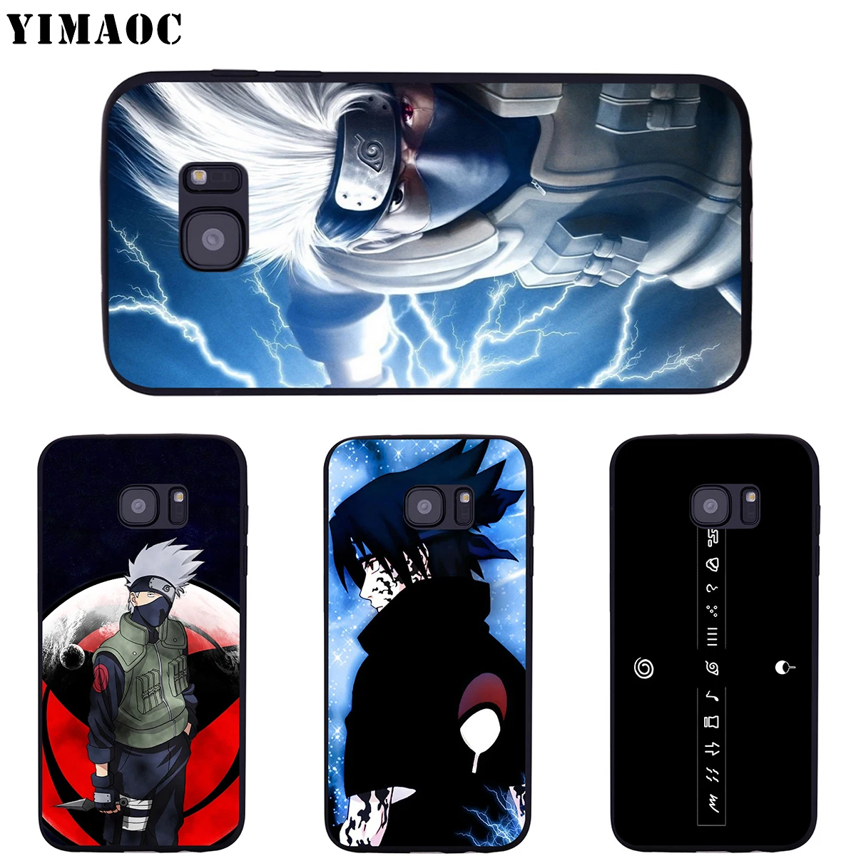 YIMAOC Naruto Kakashi Sasuke Мягкий силиконовый чехол для Samsung Galaxy S6 S7 Edge S8 S9 Plus A3 A5 A6 Note 8