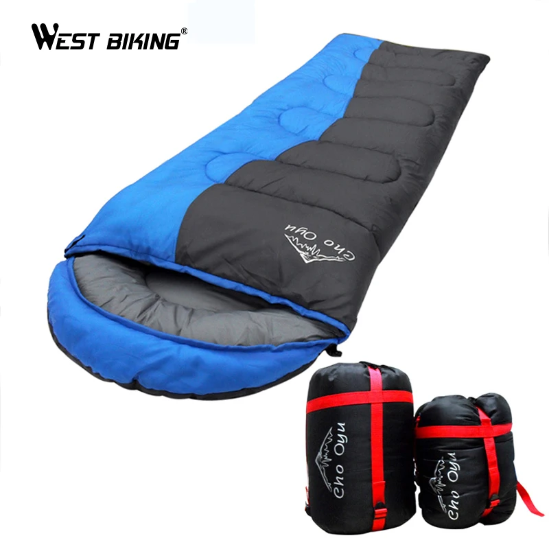 

WEST BIKING Spliced Sleeping Bag Thick Warm Winter 1.8kg Limit Minus 8 Degrees Spliced Envelope Hooded Camping Sleeping Bag
