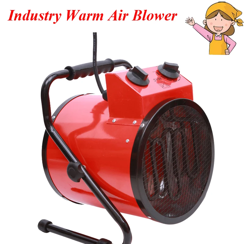 3KW Industrial Heaters Warm Air Blower High Power Household Thermostat 220V  Electric Room Heater The Bathroom Dryer - AliExpress