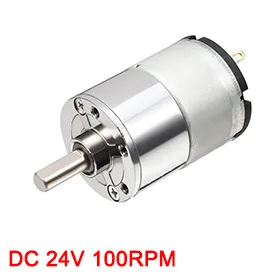 

Uxcell Newest 1Pcs DC 100RPM 24V Micro Gear Box Motor Speed Reduction Gearbox Centric Output Shaft