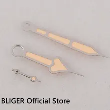 Топ Роскошный BLIGER из нержавеющей стали светящиеся стрелки часов подходят для ETA 6497 6498 ST36 ручные Мужские t мужские часы H8