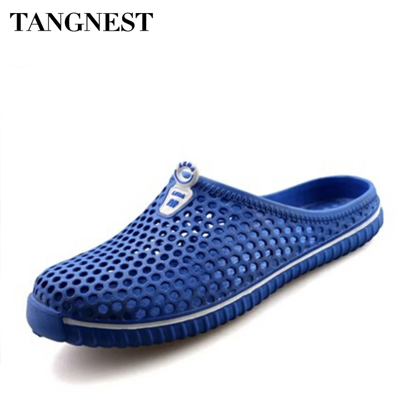 Tangnest Summer Cut-out Shoes Women Clogs Garden Shoes Woman Casual Slip-on Summer Sandals Soft Flip-Flops Size 36-45 XML148