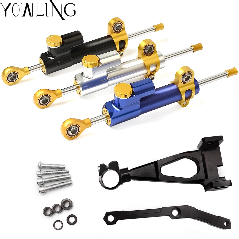 

Motorcycle Accessories CNC Adjustable Steering Stabilize Damper bracket Mount kit For YAMAHA MT-09 MT09 FZ09 FZ-09 2013-2017