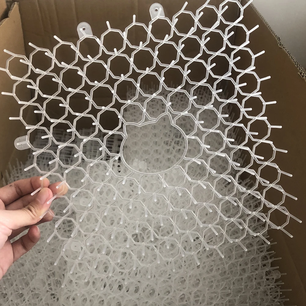 Subtransparent Durable Protective Dog Prevent Nails Garden Hollowed Out Anti Cat Repellent Fence Yard Practical Thorn Pad No Harm - Цвет: Subtransparent