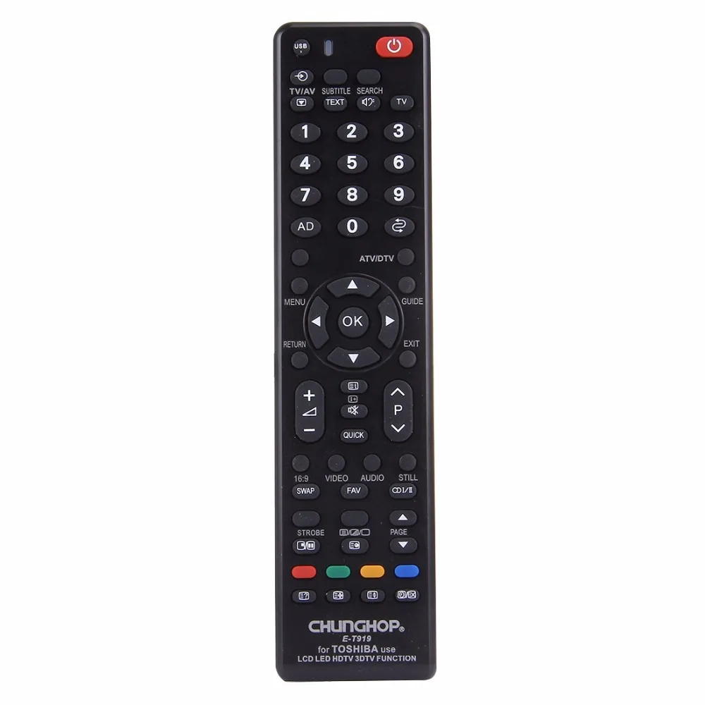 Универсальный пульт дистанционного управления CHUNGHOP E-T919 для TOSHIBA LED TV / LCD HDTV 3DTV |