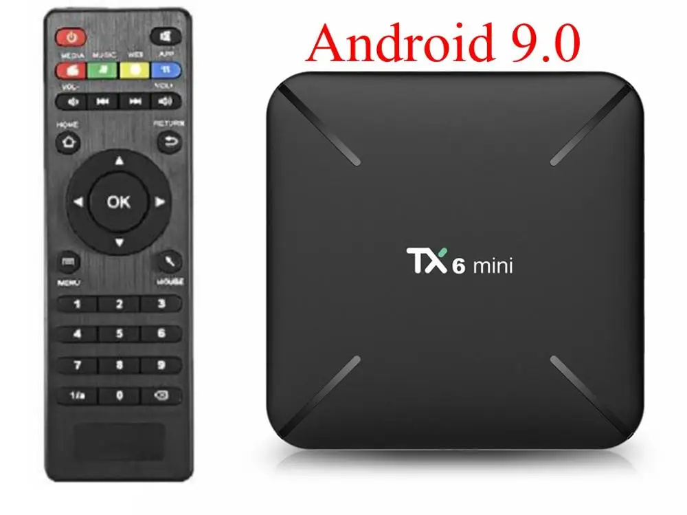 TX6 Мини Смарт ТВ приставка Android 9,0 Allwinner H6 четырехъядерный 2 ГБ DDR3 16 Гб 2,4G WiFi USB3.0 поддержка 4K H.265 UHD медиаплеер