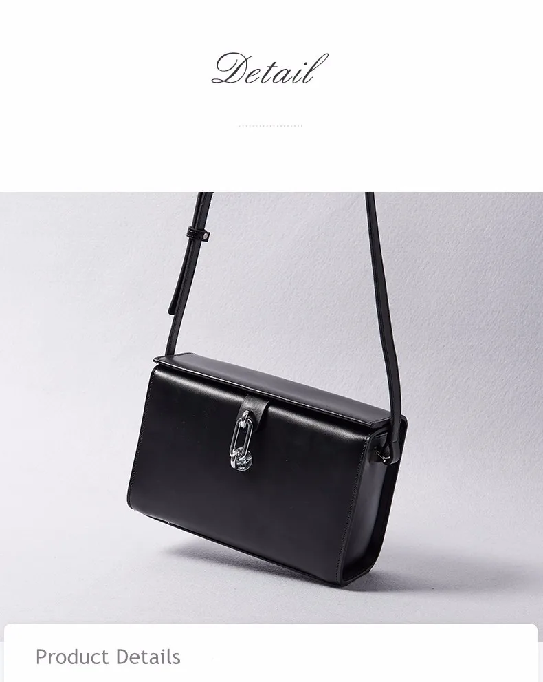 Vento Marea Сумка-Кроссбоди из натуральной кожи женская коробка черные сумки шикарный простой дизайн замок женская сумка-мессенджер серые кошельки