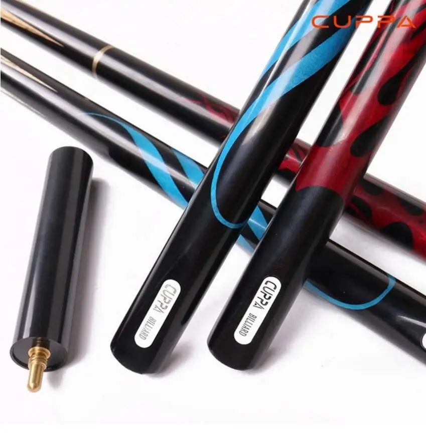 

Cuppa LieYan 3 /4 Snooker Cues 10mm Tips Red Blue Color with Snooker Cue Case Set Professional Handmade Billiard Kit Stick China