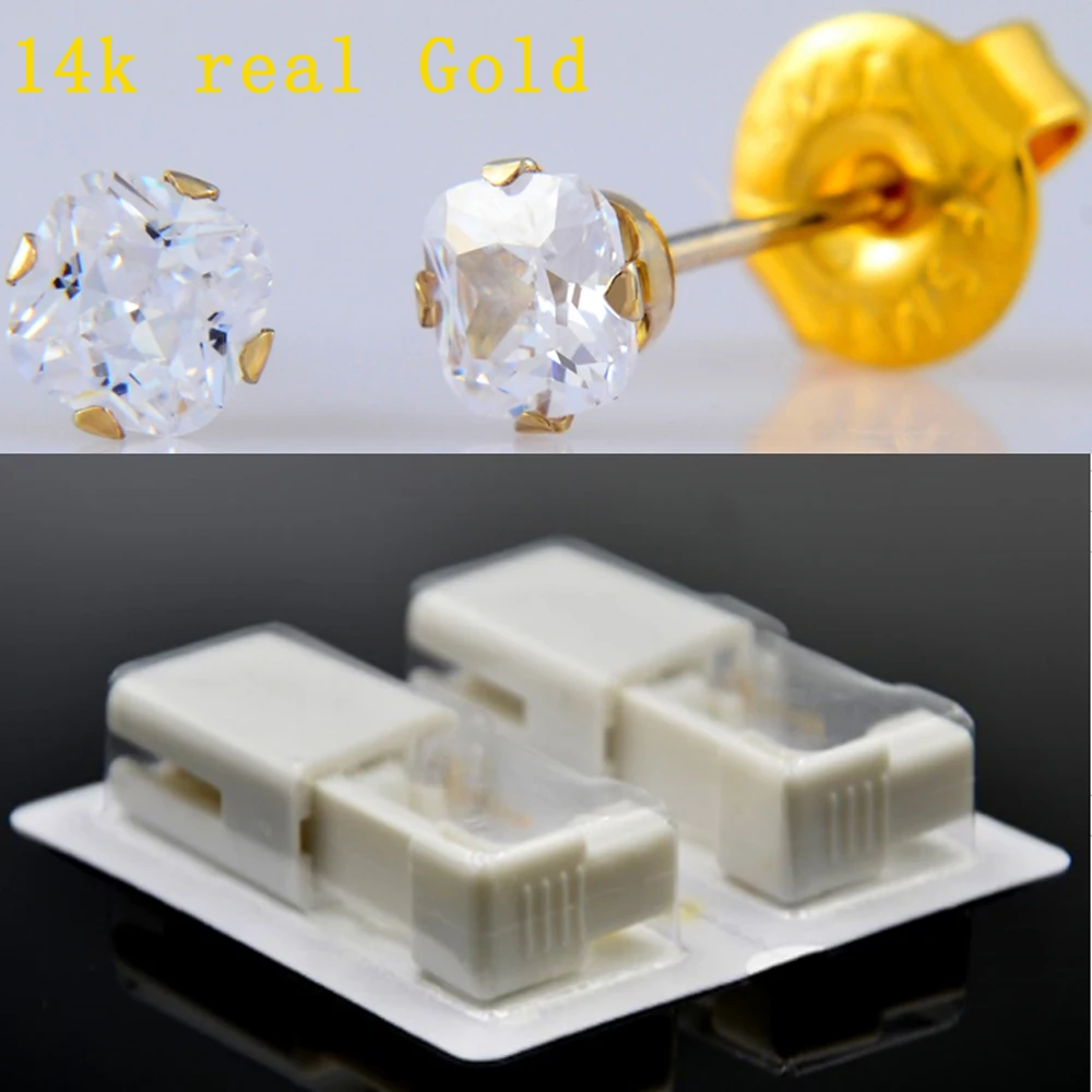 

1Pcs CZ Stud Earing Disposable Ear Piercing Units Piercing Gun Tool For Babies Kids And For Sensitive Ears No Cross-Infection