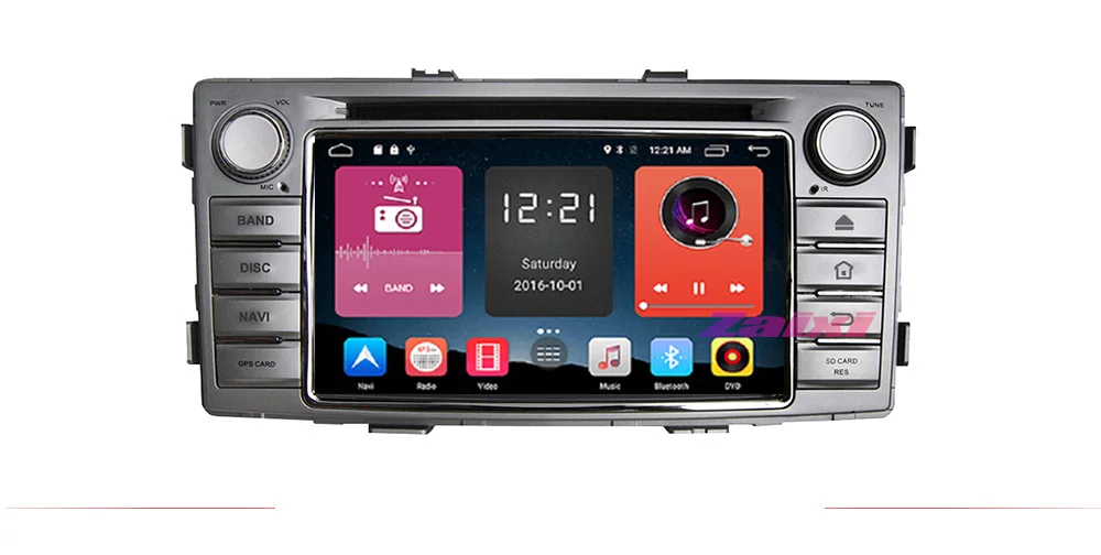 ZaiXi Android Car Multimedia player 2 Din WIFI GPS Navigation Autoradio For Toyota Hilux SW4 2012~2015 GPS Radio FM Maps BT 7