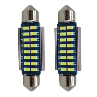 

2Pcs Canbus LED 12V 6000K Series 31 mm 36 mm 39 mm 42mm 5W - 8W SMD LED lamp lighting 3014 12V licence lamp clothes
