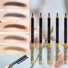 10 шт. карандаш с щеткой карандаш для бровей стойкий макияж карандаш с щеткой дизайн металлический корпус аксессуары для татуировки