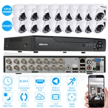 KKmoon AHD 16CH CCTV система 1080N CCTV DVR 1080P 16 шт 3,6 мм ИК-камера для наблюдения в помещении Onvif