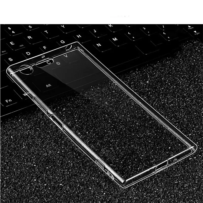 Чехол для телефона Sony Xperia XZ1 Ультра прозрачная силиконовая мягкая Задняя