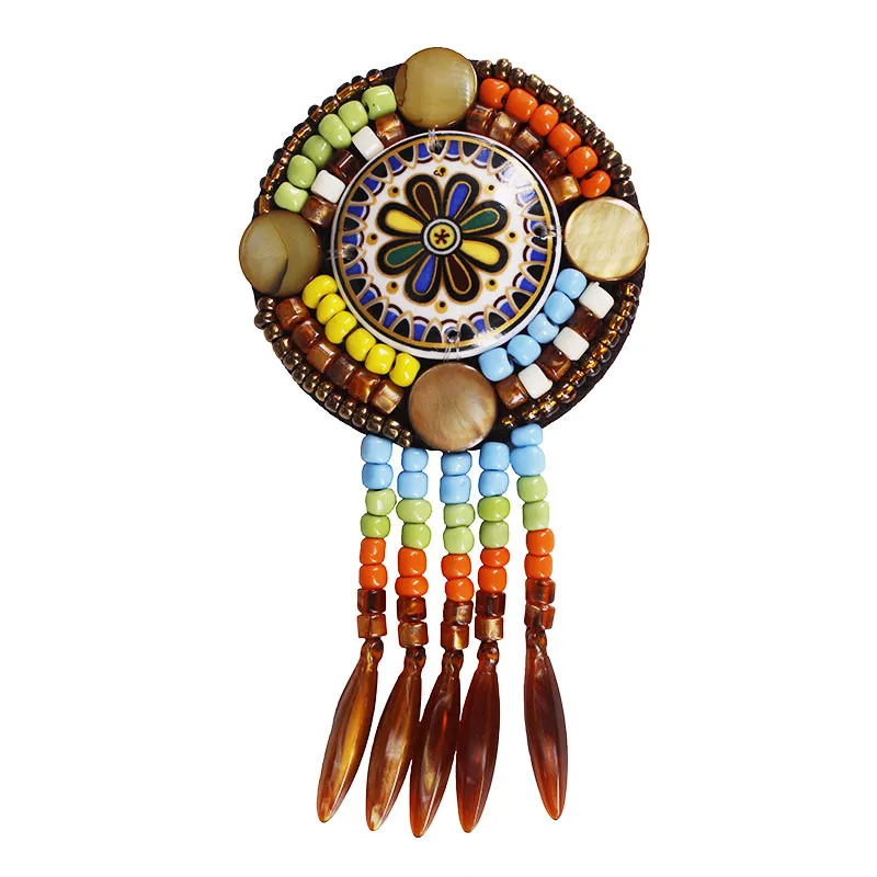 10pieces Vintage Gems Stones Beaded Jewelry Applique DIY Craft Motif Trendy National Style