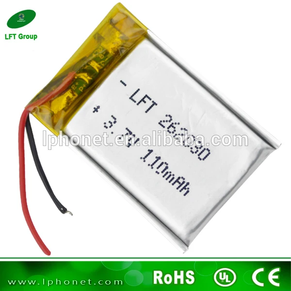 Заводская поставка 110mAh 3 7 V lipo аккумулятор для MP4 перезаряжаемый 262030 | Электроника